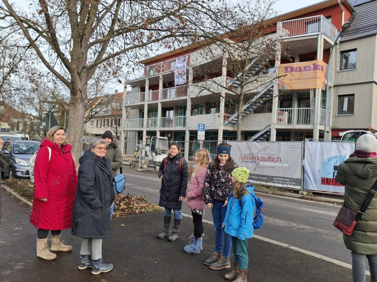 Baustellenbesichtigung 4-Häuser-Projekt Tübingen